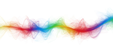 Beautiful detailed wave of color