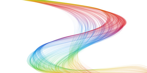 Beautiful detailed wave of color