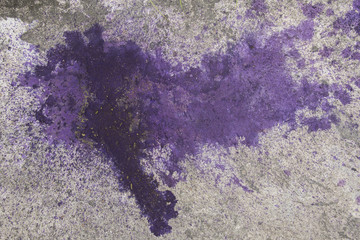 dirty purple floor