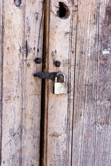 old wooden door