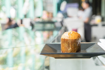 muffin cake on plate
