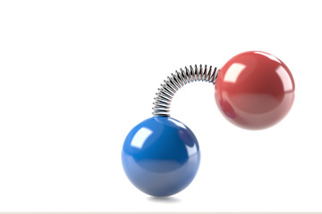 曲がったダンベルのCG