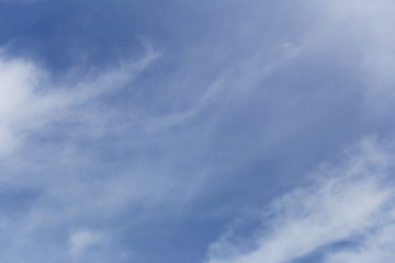 Cloud on blue sky in the daytime.