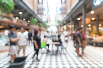 Abstract blur beautiful luxury shopping mall center