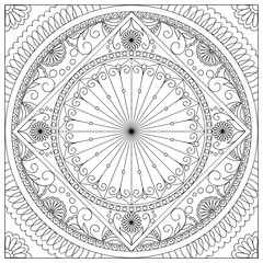 mandala into the square