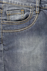 Front pocket of jeans.