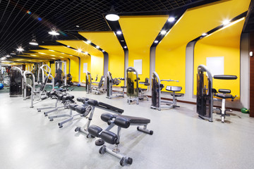 interior of modern gym