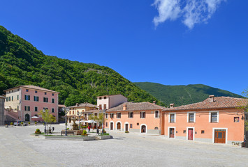 Greccio (Rieti, Italy) - A medieval town in Lazio region, famous for the catholic sanctuary of...