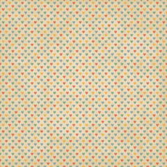 Seamless background with bright hearts