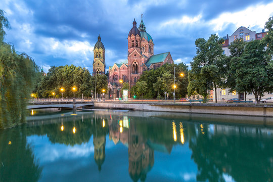 St. Lukas pink church Munich