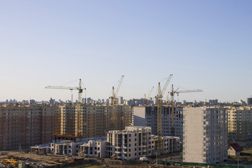 Fototapeta na wymiar Modern building houses. Kiev. Ukraine