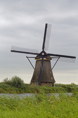 windmills in the sunset