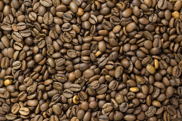 Texture of coffee beans