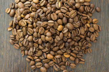 crumble coffee in center of frame