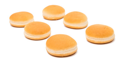 Hamburger buns isolated