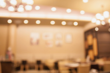 Blurred background made with Vintage Tones,Coffee shop blur back