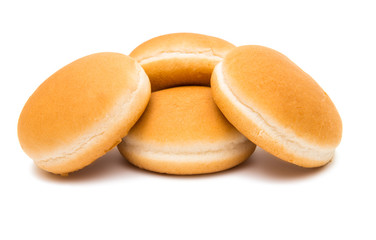Hamburger buns isolated