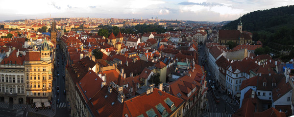 Fototapeta na wymiar Praga skyline