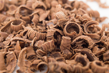 dark chocolate grated