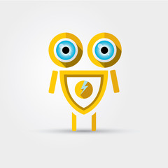 Obraz premium orange Cartoon Character Cute