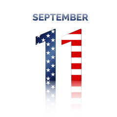 Patriot Day USA vector illustration. September 11.