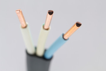 cutting household power cable