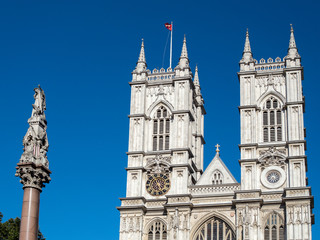 Fototapeta na wymiar View of the Exterior of Westminster Abbey