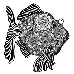 Hand drawn fish