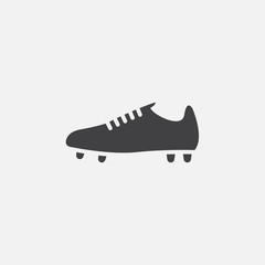 soccer boot icon vector, solid logo illustration, pictogram isolated on white