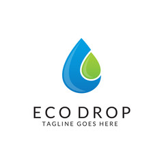 Drop logo. Ecology logotype. 