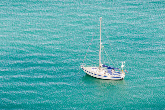 Yacht at the sea