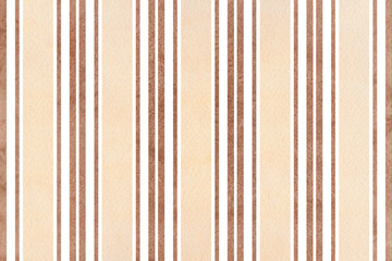 Watercolor brown and beige striped background.