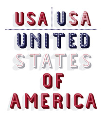 united states of america frame vector illustration design