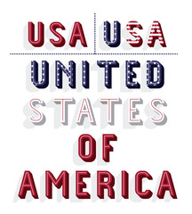 united states of america frame vector illustration design