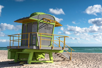 Miami Beach-Lifeguard House am Strand