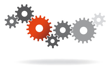 gears. cooperation. teamwork