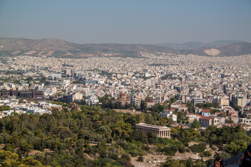 Fototapeta na wymiar Vista aérea de Atenas