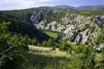 Fototapeta premium Beautiful Krupa river canyon, Croatia