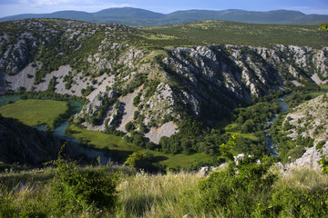 Beautiful Krupa river canyon, Croatia
