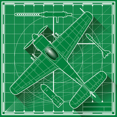 world war two fighter plane blueprint