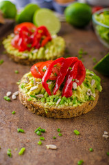 Bio avocado butter bread