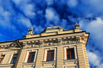 Fototapeta na wymiar classical building facade