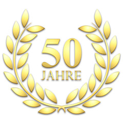 Lorbeerkranz. Gold. 50 jahre 