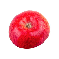 Cut apple on a white background