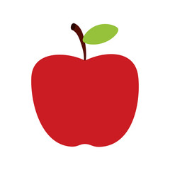 apple organic healthy food icon. Flat and Isolated design. Vector illustration
