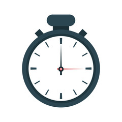 chronometer time seconds minute icon. Flat and Isolated design. Vector illustration
