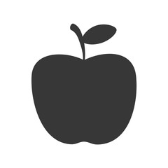 apple organic healthy food icon. Flat and Isolated design. Vector illustration