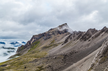 Beautiful mountain landscape in the Lechtal Alps, North Tyrol, Austria