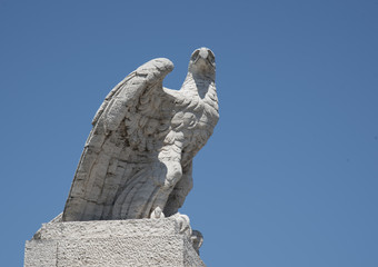 Eagle on Flaminio's bridge in Rome