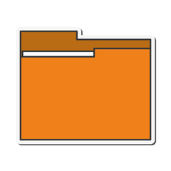 file folder document planner office icon. Flat and Isolated design. Vector illustration